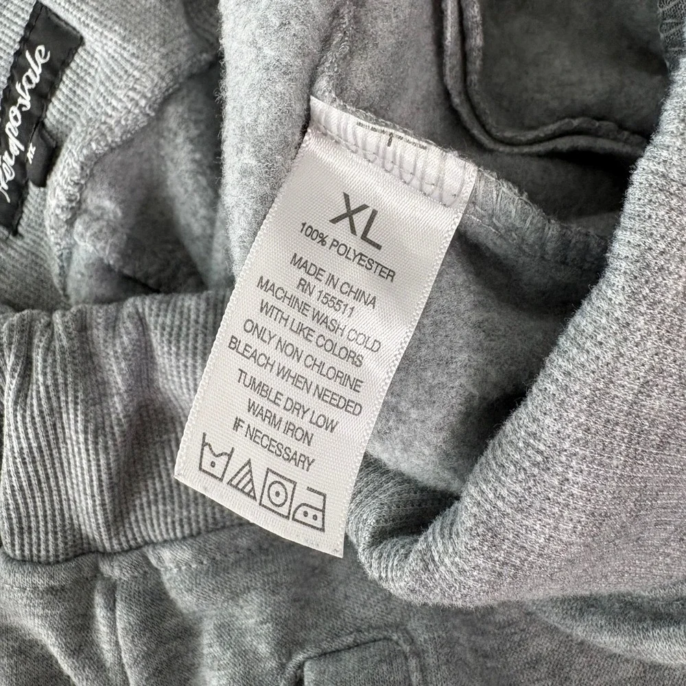 Aeropostale Sweat Shorts Mens XL Gray Aero 1987 Athletic‎ Fleece Pockets Active